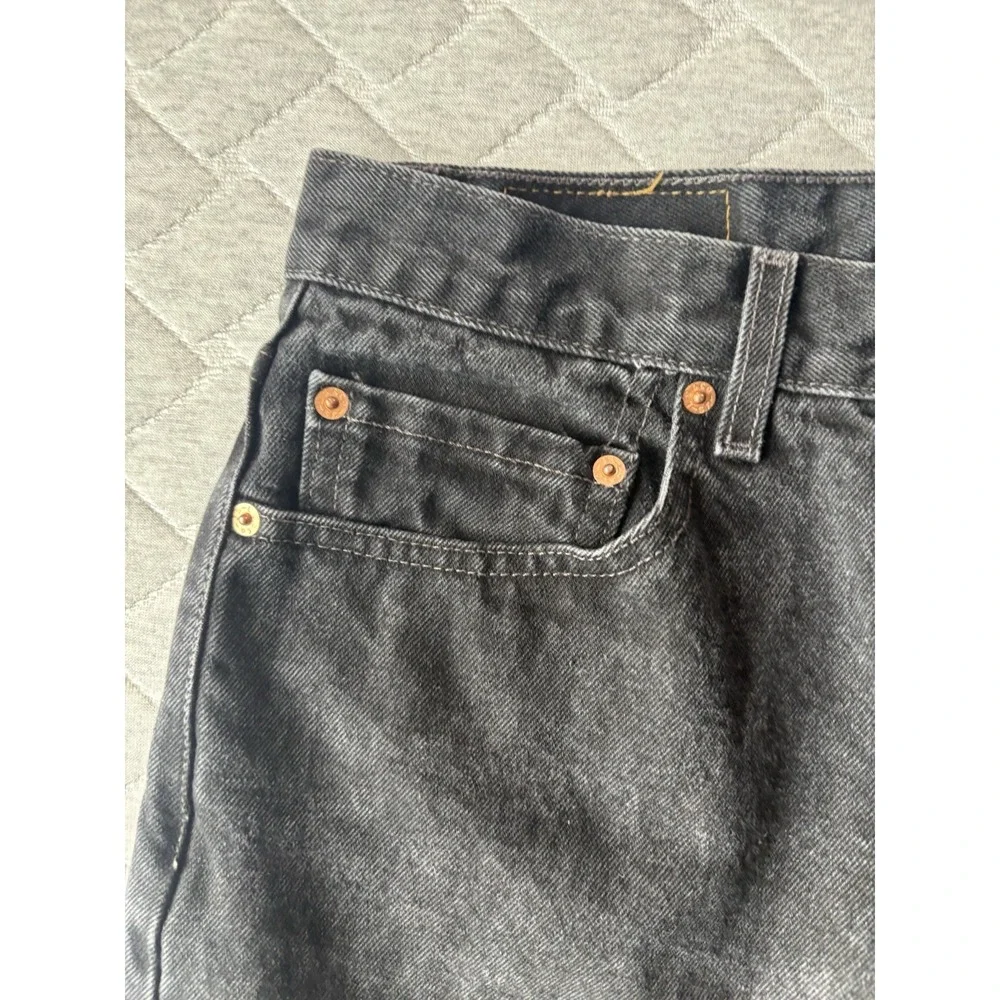 Vintage Levis‎ 505 Jeans Mens 34x32 Black Denim Grunge Skater 90s Y2K Classic